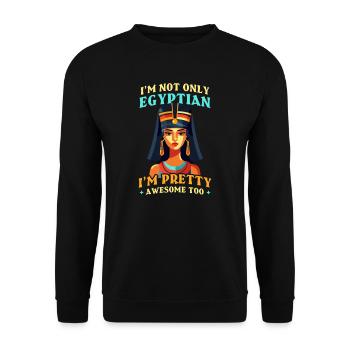 Ägypten ist nicht nur ägyptisch genial - Unisex Pullover - Schwarz - Vorne - Alina (178cm) & Michal (187cm)