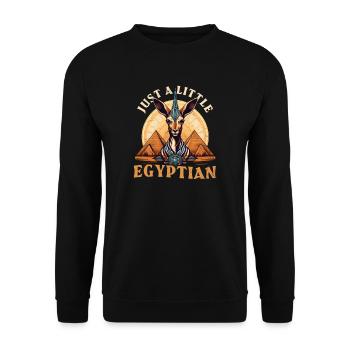 Ägypten nur ein bisschen ägyptisch - Unisex Pullover - Schwarz - Vorne - Alina (178cm) & Michal (187cm)
