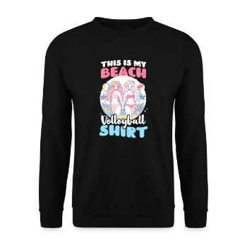 Beach Volleyball My Beach Volleyball Outfit - Unisex Sweatshirt - black - Front - Alina (178cm) & Michal (187cm)