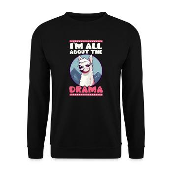 Schauspieler Alles über das Drama - Unisex Pullover - Schwarz - Vorne - Alina (178cm) & Michal (187cm)