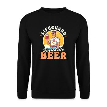 Sauveteur sauveteur par bière - Sweat-shirt Unisexe - noir - Devant - Alina (178cm) & Michal (187cm)