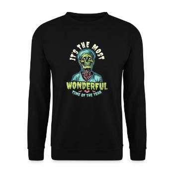 Infirmière d’Halloween Le moment le plus merveilleux - Sweat-shirt Unisexe - noir - Devant - Alina (178cm) & Michal (187cm)
