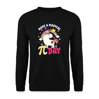 Pi Day Passez une journée Pi magique - Sweat-shirt Unisexe - noir - Devant - Alina (178cm) & Michal (187cm)
