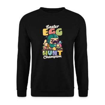 Champion de la chasse aux œufs de Pâques de football - Sweat-shirt Unisexe - noir - Devant - Alina (178cm) & Michal (187cm)