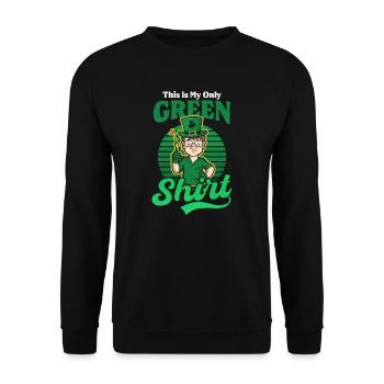 Infirmière de la Saint-Patrick ma seule tenue verte - Sweat-shirt Unisexe - noir - Devant - Alina (178cm) & Michal (187cm)