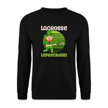 Crosse Saint-Patrick Lacrosse Leprechaun - Sweat-shirt Unisexe - noir - Devant - Alina (178cm) & Michal (187cm)
