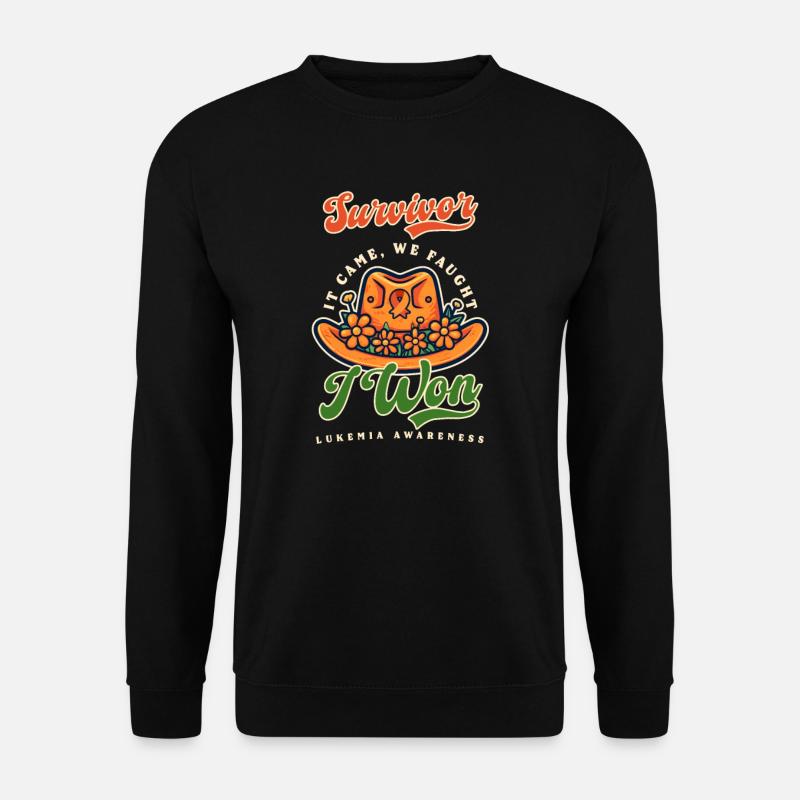 Leukämie-Bewusstseins-Überlebender kam Faught Won - Unisex Pullover - Schwarz
