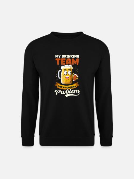 Fußballliebhaber Mein Team Fußballproblem - Unisex Pullover - Schwarz