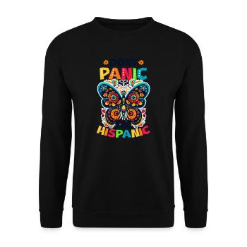 Amoureux du Mexique, ne paniquez pas, je suis hispanique - Sweat-shirt Unisexe - noir - Devant - Alina (178cm) & Michal (187cm)