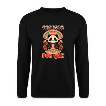 Mexique amant refuser por que panda - Sweat-shirt Unisexe - noir - Devant - Alina (178cm) & Michal (187cm)
