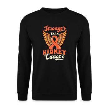 La sensibilisation au cancer du rein est plus forte que le cancer - Sweat-shirt Unisexe - noir - Devant - Alina (178cm) & Michal (187cm)