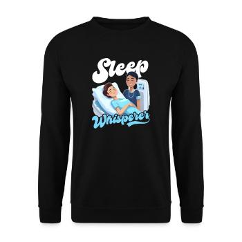 Anesthesia Nurse Sleep Whisperer - Unisex Sweatshirt - black - Front - Alina (178cm) & Michal (187cm)