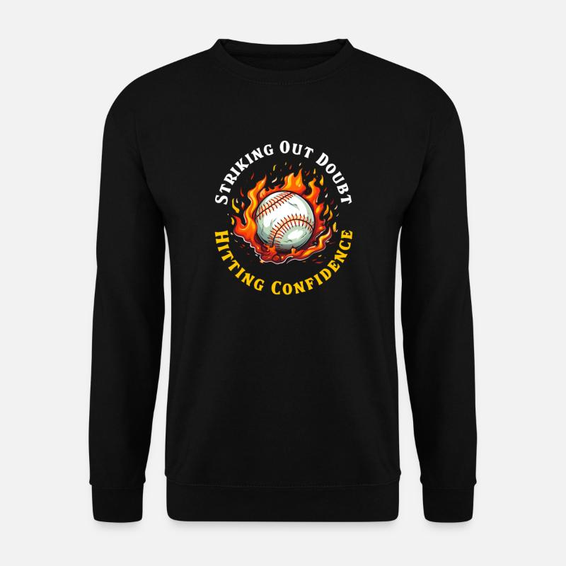 Baseball-Trainer: Zweifel, Selbstvertrauen - Unisex Pullover - Schwarz
