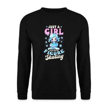 Le patinage artistique aime le patinage de figuration - Sweat-shirt Unisexe - noir - Devant - Alina (178cm) & Michal (187cm)