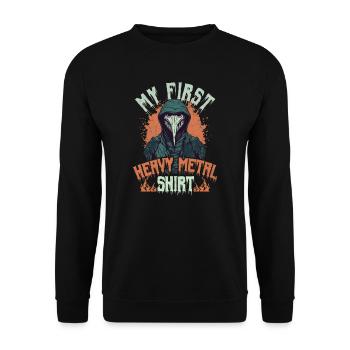 Premier groupe de heavy metal de la musique rock - Sweat-shirt Unisexe - noir - Devant - Alina (178cm) & Michal (187cm)