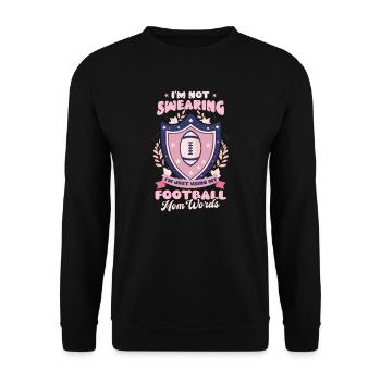 Maman de football ne jure pas les mots de maman de football - Sweat-shirt Unisexe - noir - Devant - Alina (178cm) & Michal (187cm)