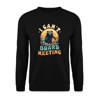 Surfer Have Meeting - Unisex Sweatshirt - black - Front - Alina (178cm) & Michal (187cm)