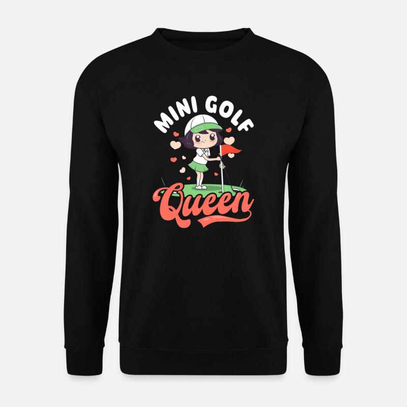 Golfing Mom Golf Queen - Unisex Sweatshirt - black