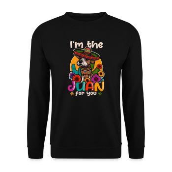 Cinco De Mayo Juan Pour Votre Chien - Sweat-shirt Unisexe - noir - Devant - Alina (178cm) & Michal (187cm)