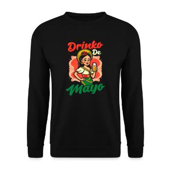 Cinco De Mayo Drinko Mayo Fille - Sweat-shirt Unisexe - noir - Devant - Alina (178cm) & Michal (187cm)