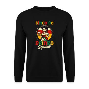 Cinco De Mayo Cinco Drinko Fille - Sweat-shirt Unisexe - noir - Devant - Alina (178cm) & Michal (187cm)