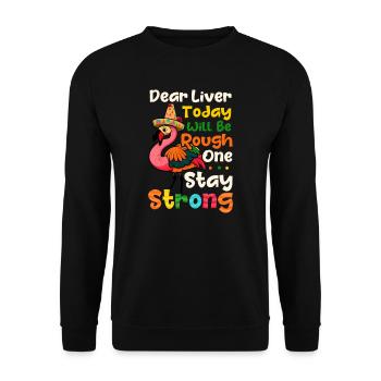 Le foie du Cinco de Mayo aujourd’hui sera difficile - Sweat-shirt Unisexe - noir - Devant - Alina (178cm) & Michal (187cm)