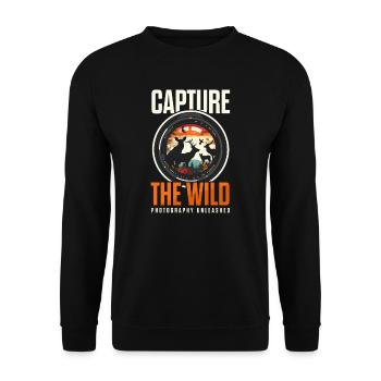 Photographe animalier Capturez la nature - Sweat-shirt Unisexe - noir - Devant - Alina (178cm) & Michal (187cm)