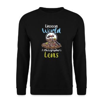 Photographe animalier Mondes invisibles - Sweat-shirt Unisexe - noir - Devant - Alina (178cm) & Michal (187cm)