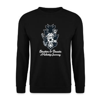 Wildlife Photographer Shutter Beasts A Journey - Unisex Sweatshirt - black - Front - Alina (178cm) & Michal (187cm)