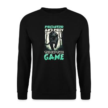 Photographe animalier Prédateur Proie La Capture Ga - Sweat-shirt Unisexe - noir - Devant - Alina (178cm) & Michal (187cm)