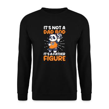 Volleyball Dad Not Dad Bod - Unisex Sweatshirt - black - Front - Alina (178cm) & Michal (187cm)
