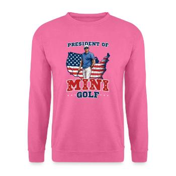 Président du Golf - Sweat-shirt Unisexe - rose - Devant