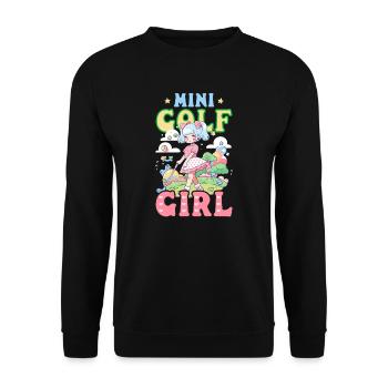 Fille de golf - Sweat-shirt Unisexe - noir - Devant - Alina (178cm) & Michal (187cm)