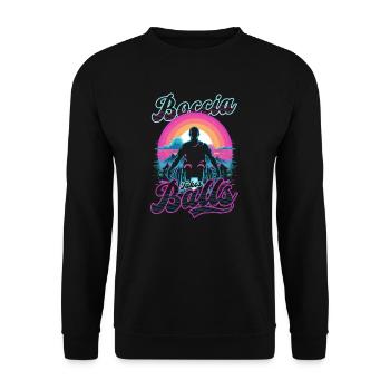 Boccia Player Boccia Takes Balls - Unisex Sweatshirt - black - Front - Alina (178cm) & Michal (187cm)