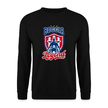 Boccia Player American Boccia Legend - Unisex Sweatshirt - black - Front - Alina (178cm) & Michal (187cm)