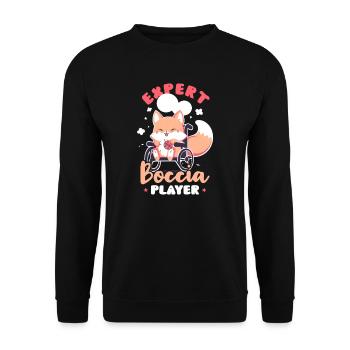 Boccia Player Expert Boccia Player - Unisex Sweatshirt - black - Front - Alina (178cm) & Michal (187cm)