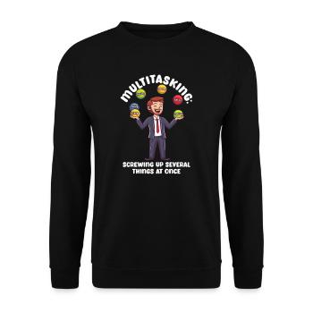 Supervisor Multitasking: Screwing Up Several Thing - Unisex Sweatshirt - black - Front - Alina (178cm) & Michal (187cm)