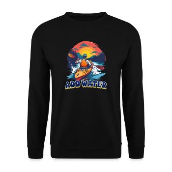 Kayak Ajouter de l’eau - Sweat-shirt Unisexe - noir - Devant - Alina (178cm) & Michal (187cm)