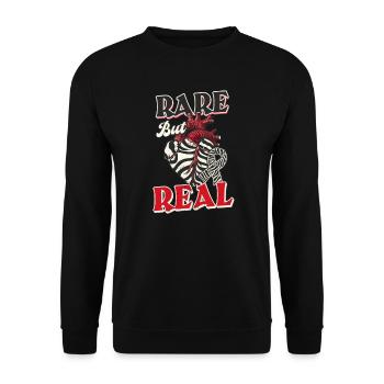 Ehlers Danlos Rare But Real - Unisex Sweatshirt - black - Front - Alina (178cm) & Michal (187cm)