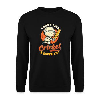 Les joueurs de cricket n’aiment pas le cricket - Sweat-shirt Unisexe - noir - Devant - Alina (178cm) & Michal (187cm)