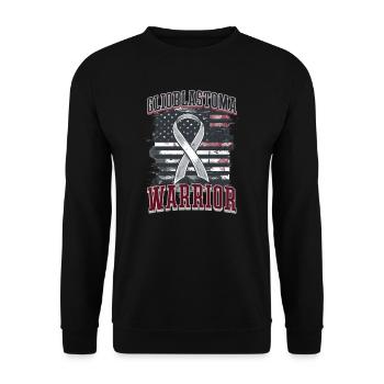 Glioblastom-Bewusstsein Glioblastom-Bewusstsein - Unisex Pullover - Schwarz - Vorne - Alina (178cm) & Michal (187cm)