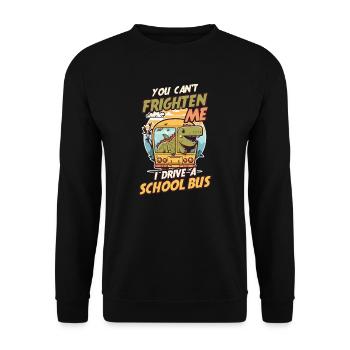 Busfahrer kann mich nicht erschrecken Fahrer - Unisex Pullover - Schwarz - Vorne - Alina (178cm) & Michal (187cm)