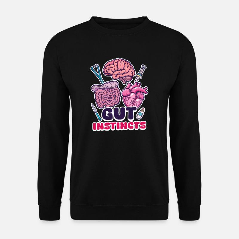 Magen-Darm-Krankenschwester Bauchgefühl - Unisex Pullover - Schwarz