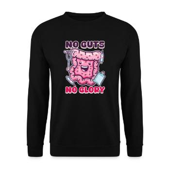 GI-Krankenschwester ohne Mut ohne Ruhm - Unisex Pullover - Schwarz - Vorne - Alina (178cm) & Michal (187cm)