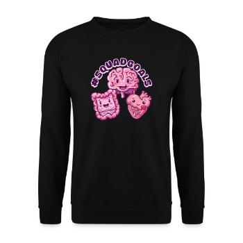 GI Nurse #SQUADGOALS - Unisex Sweatshirt - black - Front - Alina (178cm) & Michal (187cm)