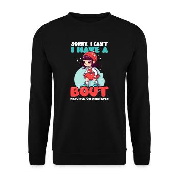 Roller Derby Avoir Combat, Pratiquer Quoi que ce soit - Sweat-shirt Unisexe - noir - Devant - Alina (178cm) & Michal (187cm)