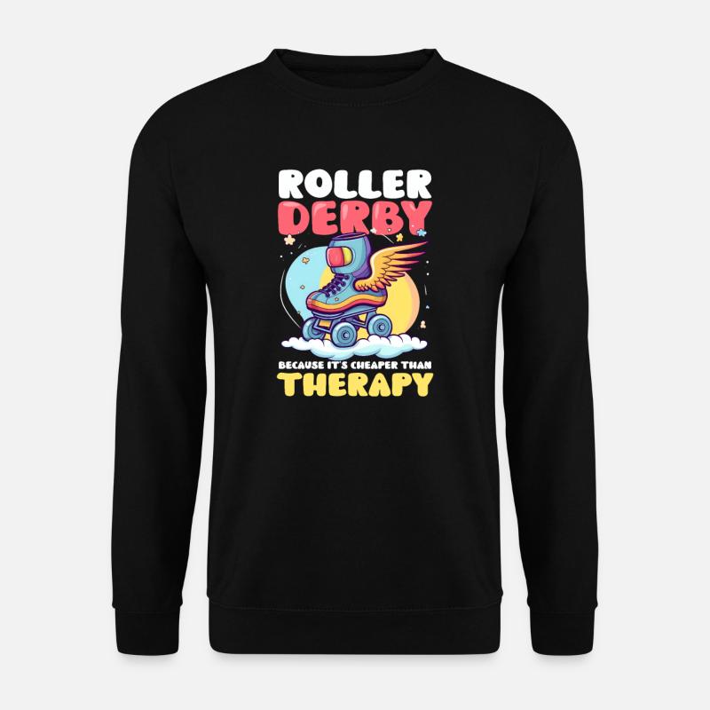 Roller Derby Billigere Therapie - Unisex Pullover - Schwarz