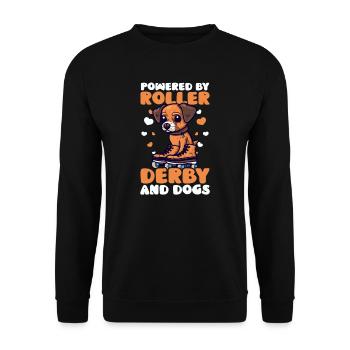 Roller Derby Roller Derby Et Chiens - Sweat-shirt Unisexe - noir - Devant - Alina (178cm) & Michal (187cm)
