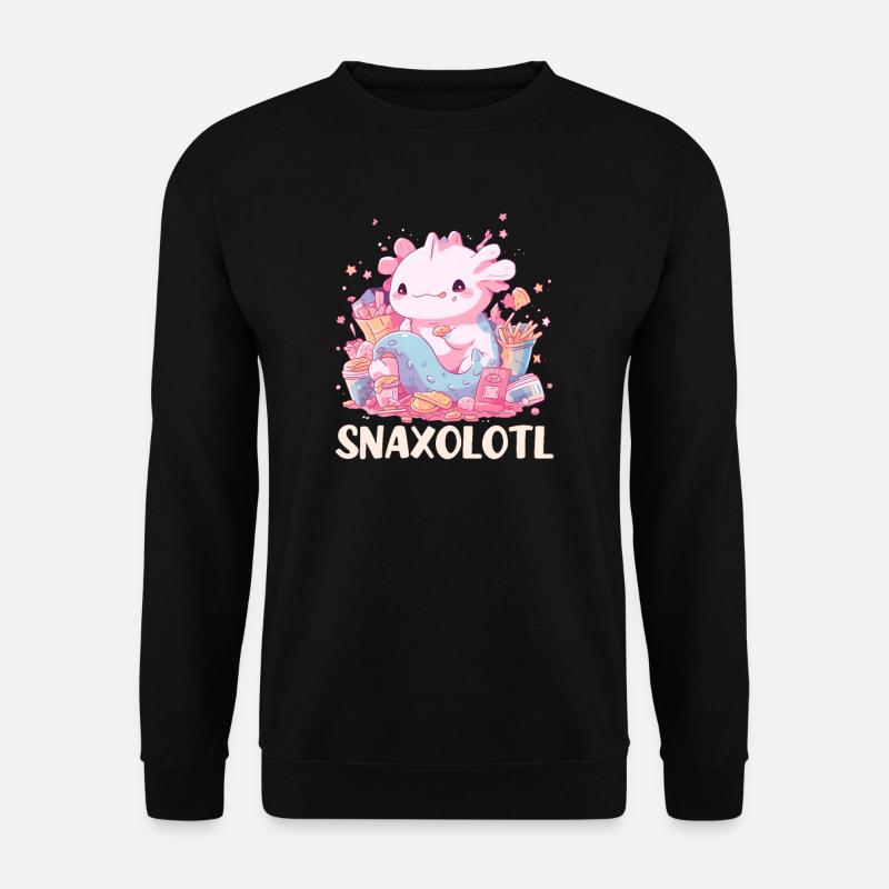 Axolotl Snaxolotl - Unisex Sweatshirt - black