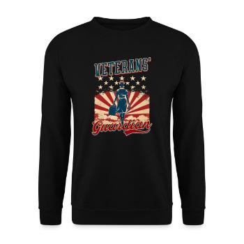 VA Nurse Veterans' Guardian - Unisex Sweatshirt - black - Front - Alina (178cm) & Michal (187cm)